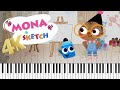 BabyTV Mona Sketch Theme Song Sheet Music