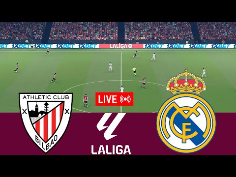 [LIVE] Athletic Club vs Real Madrid La Liga 25/26 Full Match - Video Game Simulation