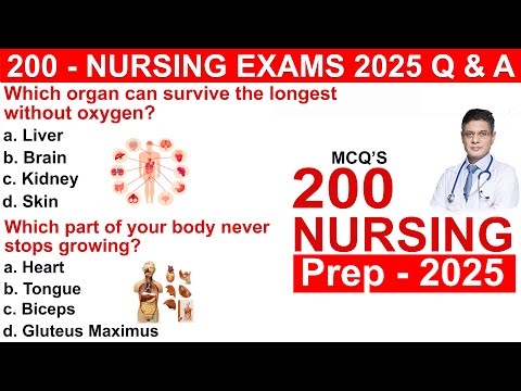 Top 200 Nursing Mcqs 2025 | Staff Nurse exam preparation 2025 | nursing mcq questions and answers