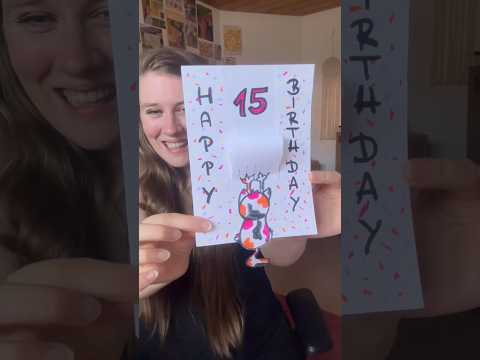 Make your own simple 3D birthday card 🥳🎁💝 #birthday