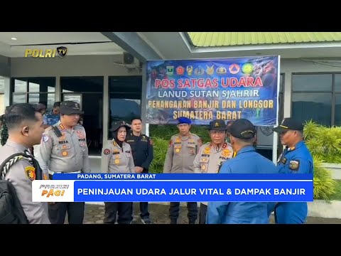 KAPOLDA SUMBAR TINJAU JALUR VITAL DAN WILAYAH TERDAMPAK BENCANA MELALUI UDARA