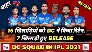 IPL2021:Delhi Capitals की पुरी Retain और Release Players की लीस्ट |DC Retain & Release Players List