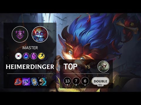 Heimerdinger Top vs Camille - KR Master Patch 10.12
