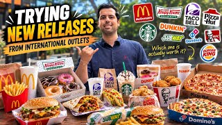 I Tried All The Fast Food New Launches || Mcd, Taco Bell, KFC, Dominos, Pizza Hut 🍕 