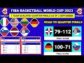 7 Team Qualified Quarter Finals All Table Standings Fiba World Cup 2023 Serbia To Quarterfinals