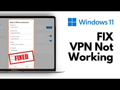 VPN Not Working in Windows 11/10 | After connecting to VPN I lose Internet (Solution)
