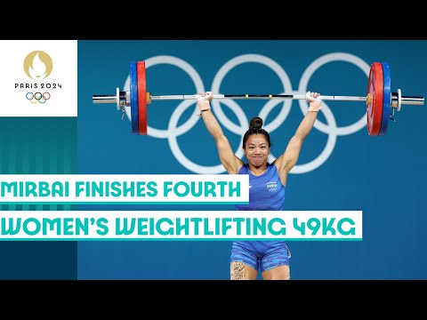 🇮🇳 India’s Mirabai Chanu finished fourth in women’s weightlifting 49kg event | Paris 2024 highlights