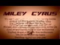 Milley Cirus - We Can't Stop [ Lyrics Video on ...