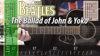 Download lagu The Beatles - The Ballad of John and Yoko guitar lesson mp3