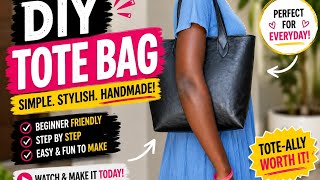 "DIY Tote Bag Magic - Easy & Stylish!"