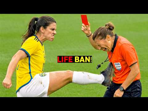 CRAZIEST Red Cards in Women's Football