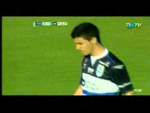 1er gol Gimnasia (LP) 3 - Temperley 1