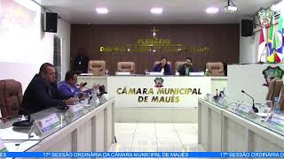 17ª SESSÃO ORDINÁRIA DA CÂMARA MUNICIPAL DE MAUÉS