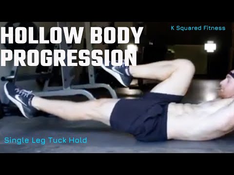 Hollow Body Hold Progression | Single Leg Tuck Hold| K Squared Fitness