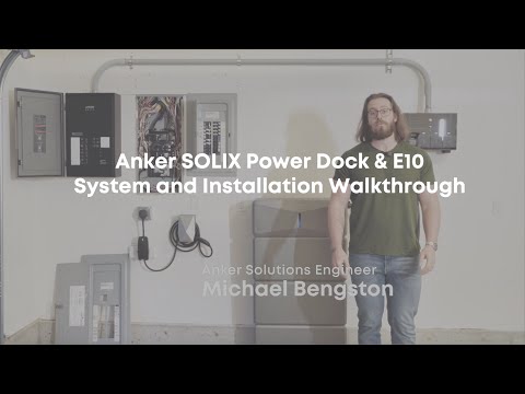 Anker SOLIX Power Dock & E10 System and Installation Walkthrough Video