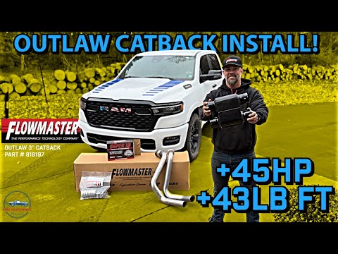 Turn up the Sound on your 2025+ Ram Hurricane with Flowmaster's Outlaw Series Catback!