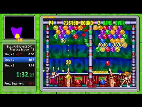 Bust-a-move 3 DX Practice mode Any%