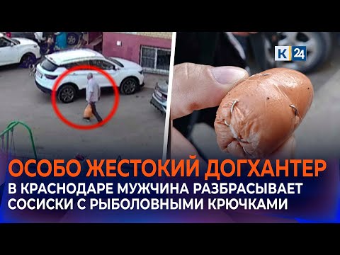 Очевидцы рассказали о догхантере, разбросавшем сосиски с крючками в Краснодаре