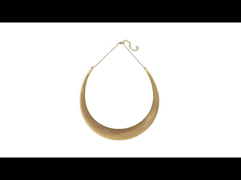 Stately Steel Bold Collar Stainless Steel 20" Necklace