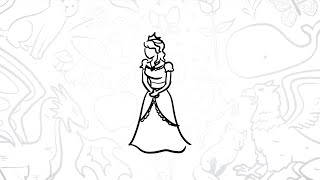 👸 How to Draw a Simple Princess | Step-by-Step Lesson 🏰