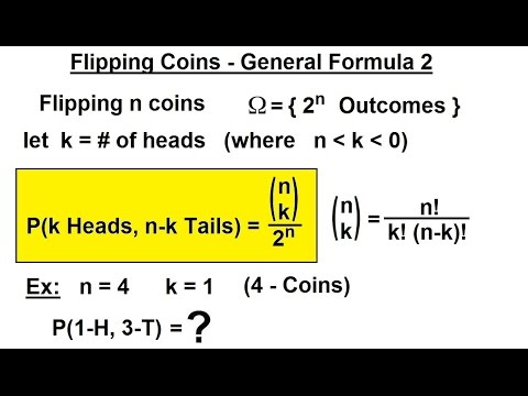 Probabilità e statistica (11 di 62) La funzione di probabilità - Lancio di monete - Formula gener...