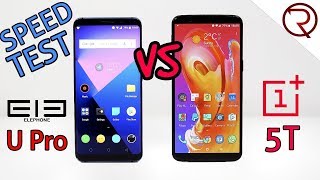 Elephone U Pro VS OnePlus 5T SPEED TEST