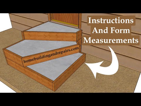 How To Build Forms For Three Step Concrete Winder Stairs - Easy To Understand Assembly Examples