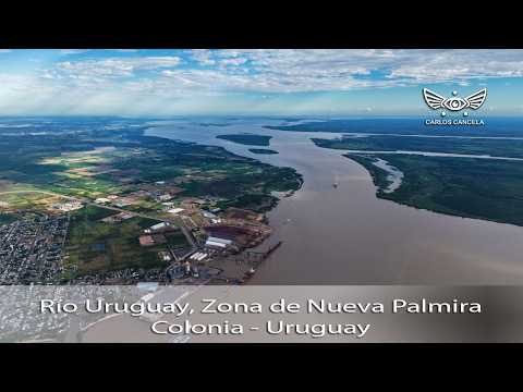 Río Uruguay, Zona de Nueva Palmira, Colonia - Uruguay.