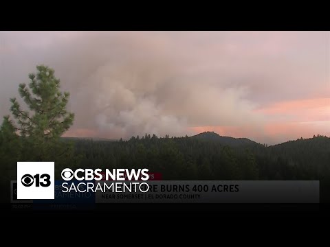 Coyote Fire burns 400 acres in El Dorado County