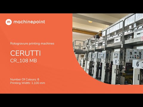 CERUTTI CR_108 MB Rotogravure printing machines | CERUTTI Machines