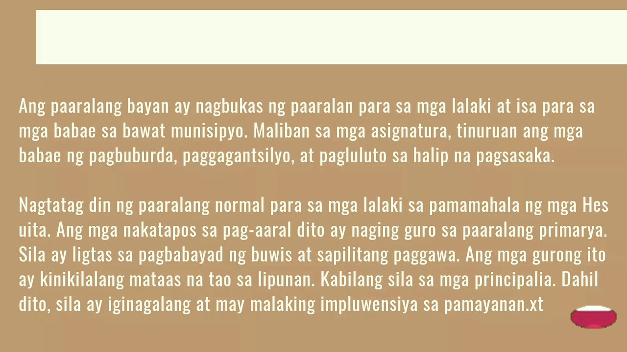 EDUKASYON SA PANAHON NG KASTILA