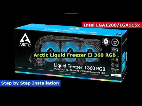 Arctic Liquid Freezer II 360 RGB | Installation Step by Step | Setup guide