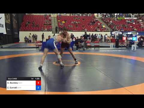 2018 Marine Corps US Open/UWW Junior Freestyle 79 Con 32 #2 - Andrew Buckley (NMC-RTC) Vs. Cody Su