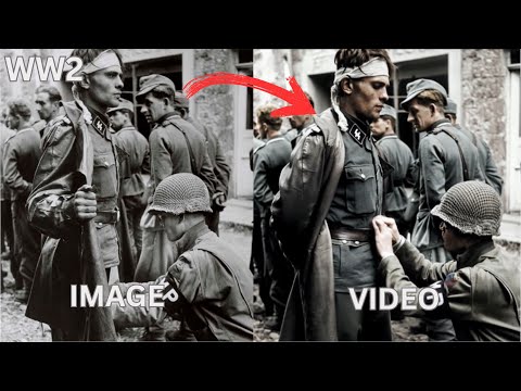 The Horrors of WW2 brough back to life using AI #history #ww2