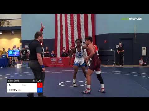 2018 FS WTT Challenge/UWW Juniors 57 Consi-Semis - Aaron Cashman (Pinn) Vs. Rayvon Foley (MSU).mp4