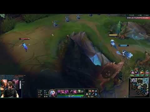 Kobbe POV stream   SK Gaming vs Splyce   Game 2  Quarter Finals S9 LEC Spring 2019