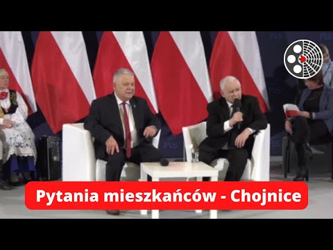 Jarosław Kaczyński - Chojnice - pytania mieszkańców