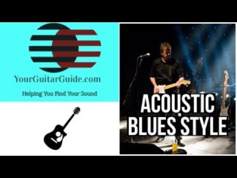Eric Clapton Style Acoustic Blues Lesson, (How to Play)