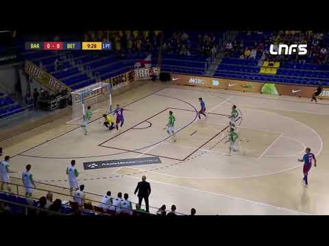 Gol Sergio Lozano (1-0) Barça FS - Real Betis. J4, 1Div. LNFS