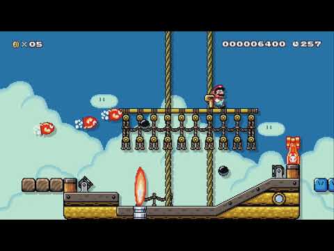 Airship Infiltration by Mitsu ~ World Record! - Super Mario Maker 2 - No Commentary 1bt