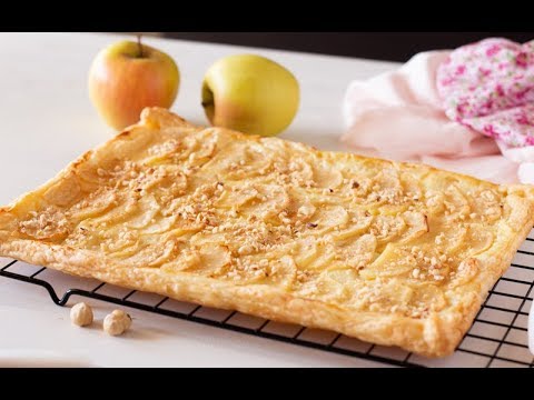 TORTA DI SFOGLIA CON MELE E CREMA Ricetta e facile Veloce!!