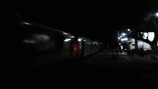 preview picture of video 'High speed overtake in night: Tirupati Nizamabad Rayalaseema Express shows its power'