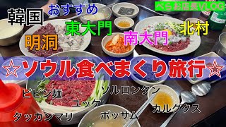 『ソウル食べまくり旅行』家族で韓国へ行ってきました！今回くってくって食いまくり！焼肉、ソルロンタン、ユッケ、タッカンマリ、ポッサム、冷麺、お粥、カルグクス　などなど！