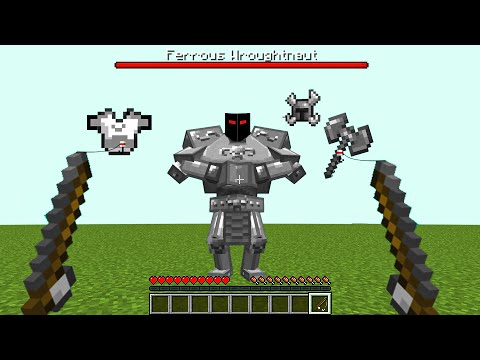 How get ALL Armor Ferrous Wroughtnaut without killing him? | Mowzie's Mobs