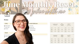 June Monthly Reset & Plan With Me 2023 | Setting Goals for June, Notion Reset + Youtube Analytics