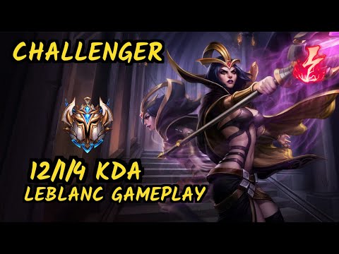 S04 Sertuss (LEBLANC) vs MORGANA - 12/1/4 KDA MID CHALLENGER GAMEPLAY - EUW