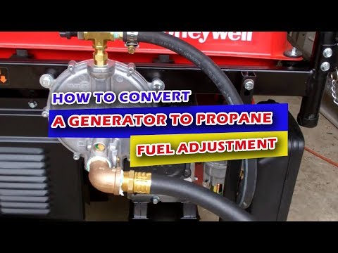 How to Convert a Generator to Propane: Fuel Adjustment