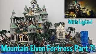 LEGO® Mountain Elven Fortress with LIGHTS! | Part 7 | For Brick World Chicago and Brick Rodeo 2025!