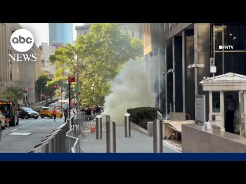 Man in custody after setting off 'incendiary device' outside NYC federal building