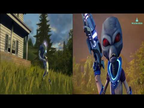 Destroy All Humans! 2005 Version vs 2020 Remake GamePlay (First 10 Minutes)